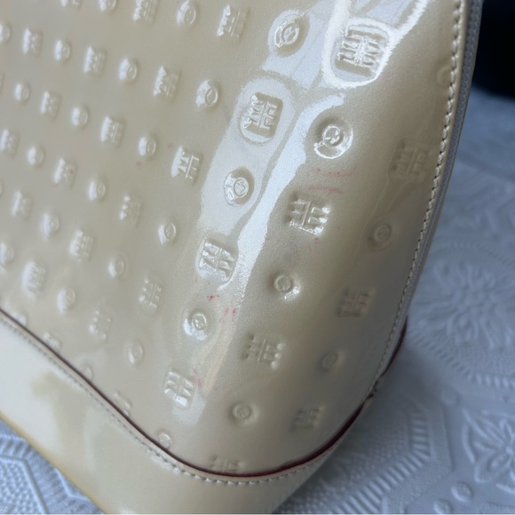 Arcadia Embossed Genuine Leather Handbag EUC - Picture 10 of 15